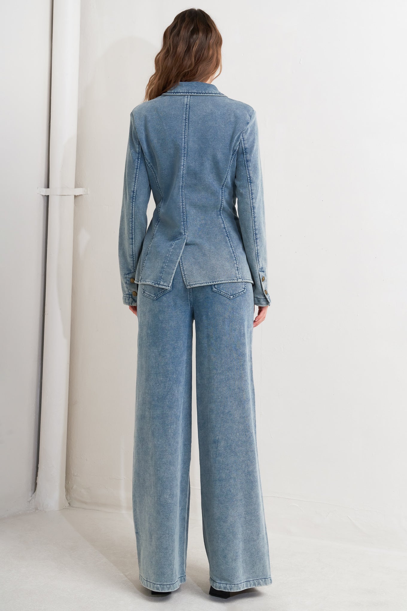 TAILORED FRAME FRENCH TERRY BLAZER Flying Tomato